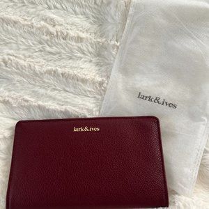Lark & Ives burgundy wallet